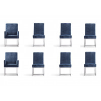 Manhattan Comfort 6-DC2930-BL Element Blue Dining Chairs (Set of 8)